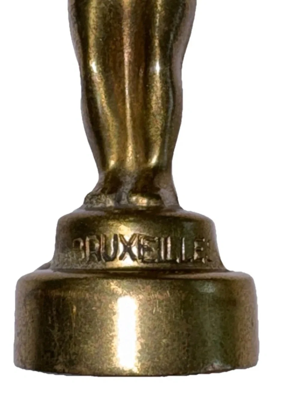 Vintage Brass Manneken Pis Brussels Corkscrew Souvenir 1950’s 3.25 Inches Tall